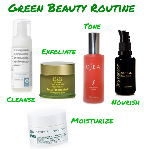 Green Skin Care Routine